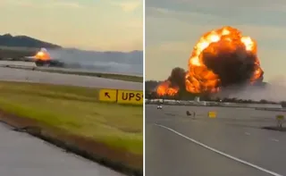 Imagem ilustrativa da imagem Avião de carga pega fogo e explode após decolar de aeroporto nos EUA, matando 9