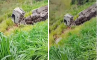 Imagem ilustrativa da imagem Caminhoneiro morre após carreta colidir com proteção metálica em Vila Velha