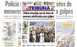 Imagem ilustrativa da imagem Confira os destaques do jornal A Tribuna desta segunda-feira