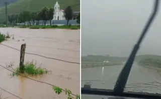 Imagem ilustrativa da imagem ES em alerta: Defesa Civil envia mensagem para os celulares sobre chuvas intensas