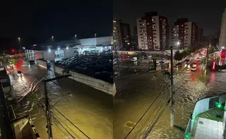 Imagem ilustrativa da imagem Fortes chuvas provocam alagamentos em Vitória