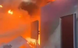 Imagem ilustrativa da imagem VÍDEO | Incêndio atinge pavilhão da COP30 e local é evacuado