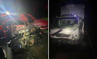 Imagem ilustrativa da imagem Motorista morre em acidente envolvendo carro e caminhão em Marechal Floriano