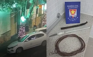 Imagem ilustrativa da imagem VÍDEO | Homem é preso após furtar luzes de Natal no Centro de Vitória