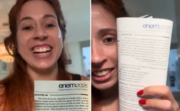 Imagem ilustrativa da imagem Candidata acha o próprio texto no Enem (e não sabe se acertou a questão)