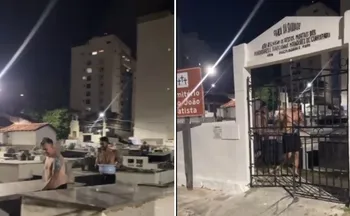 Imagem ilustrativa da imagem Vídeo registra busca por água em cemitério durante desabastecimento em Guarapari
