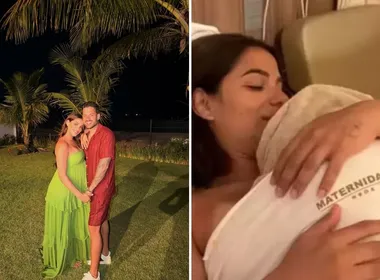 Imagem ilustrativa da imagem Nasce Rosamaria, primeira filha de capixaba Bruno Rosa com ex-BBB Key Alves