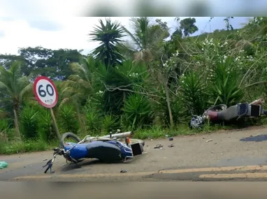 Imagem ilustrativa da imagem Acidente envolvendo duas motocicletas deixa mortos e feridos em rodovia do ES