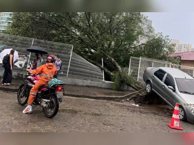 O incidente ocorreu na noite de terça-feira (20), após as fortes chuvas que atingiram a cidade de Alegre