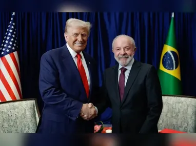 Imagem ilustrativa da imagem Lula confirma viagem aos EUA em março para conversa 'olho no olho' com Trump