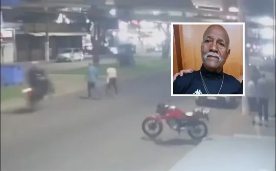 Imagem ilustrativa da imagem Motociclista que matou idoso atropelado após dar 'grau' é preso na Serra