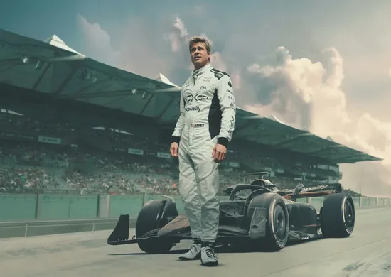 Imagem ilustrativa da imagem "F1 - O filme": adrenalina e recorde de bilheteria com Brad Pitt