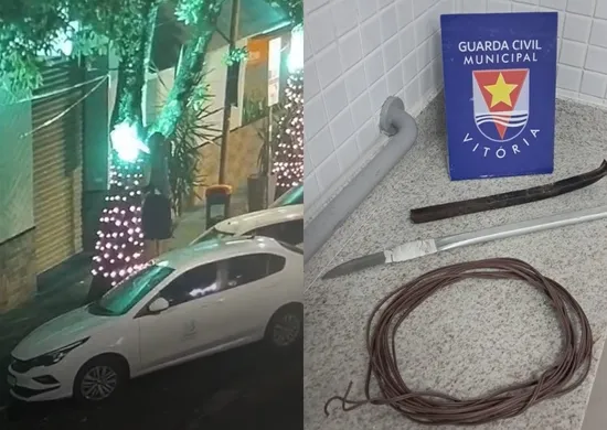 Imagem ilustrativa da imagem VÍDEO | Homem é preso após furtar luzes de Natal no Centro de Vitória