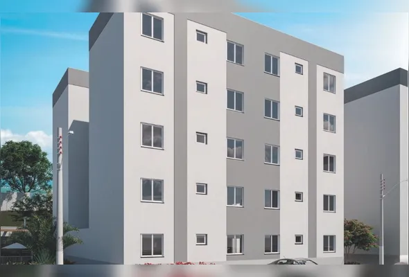 Projeção do Porto dos Colibris: 160 apartamentos de 2 quartos com ou sem varanda, em Nova Valverde, Cariacica