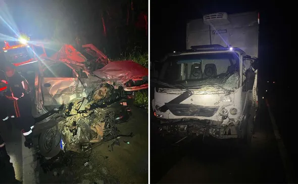 Imagem ilustrativa da imagem Motorista morre em acidente envolvendo carro e caminhão em Marechal Floriano