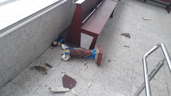 Imagem ilustrativa da imagem Mulher que vandalizou igreja em Vitória é encontrada e liberada
