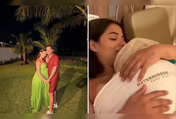 Até o momento, a família optou por não mostrar o rosto da bebê