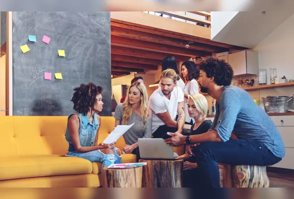 Jovens em startup