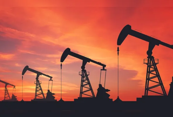Produção de petróleo em terra