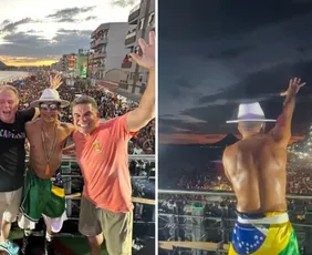 Imagem ilustrativa da imagem Beto Kauê arrasta “mar de gente” na segunda de Carnaval em praia no ES