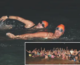 Imagem ilustrativa da imagem Desafios à noite: conheça os atletas que se aventuram no mar no período noturno