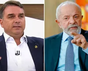 Imagem ilustrativa da imagem Flávio se consolida e empata com Lula no 2º turno, diz Datafolha