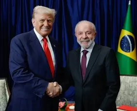 Imagem ilustrativa da imagem Lula deve pedir fim de investigação comercial e tratar de Irã em conversa com Trump
