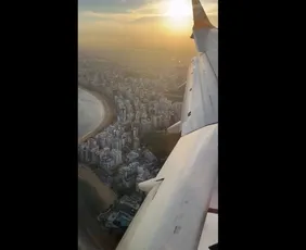 Imagem ilustrativa da imagem Influencer escocês exalta vista em chegada ao ES: "O pouso mais incrível do Brasil"