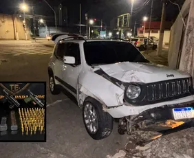 Imagem ilustrativa da imagem Líder de facção é preso após atirar contra policiais na 3ª Ponte e causar acidente