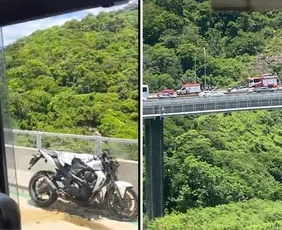 Imagem ilustrativa da imagem Motociclista morre ao cair em ciclovia após acidente na Terceira Ponte
