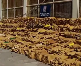 Imagem ilustrativa da imagem PM apreende 48 toneladas de maconha em bunker no Complexo da Maré, no Rio