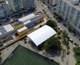 Imagem ilustrativa da imagem Praça de Jardim Camburi reúne mais de 180 crianças no 'Esporte por Vitória'