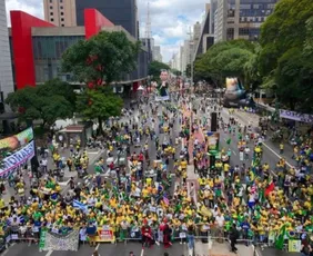 Imagem ilustrativa da imagem Primeiro ato bolsonarista do ano leva manifestantes para Avenida Paulista