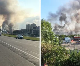 Imagem ilustrativa da imagem VÍDEO | Incêndio em vegetação chama a atenção dos moradores de Vila Velha