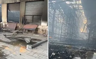 Imagem ilustrativa da imagem Bombeiros seguem combatendo incêndio em Viana; veja imagens desta segunda-feira