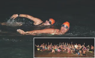 Imagem ilustrativa da imagem Desafios à noite: conheça os atletas que se aventuram no mar no período noturno