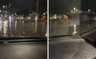 Imagem ilustrativa da imagem Fortes chuvas deixam avenidas de Vitória alagadas e bairros sem energia