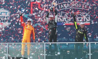 Imagem ilustrativa da imagem Kirkwood vence em Arlington e vira líder na Fórmula Indy