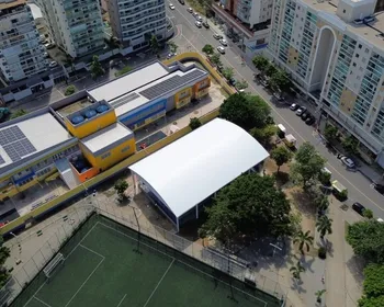 Imagem ilustrativa da imagem Praça de Jardim Camburi reúne mais de 180 crianças no 'Esporte por Vitória'