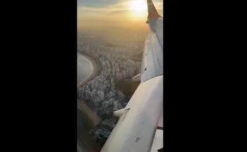 Imagem ilustrativa da imagem Influencer escocês exalta vista em chegada ao ES: "O pouso mais incrível do Brasil"