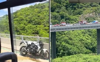 Imagem ilustrativa da imagem Motociclista morre ao cair em ciclovia após acidente na Terceira Ponte