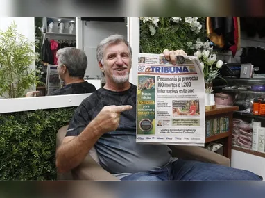 Dono da Banca do Parque, José Luiz de Oliveira Tarrago, vê as vendas aumentarem com as promoções