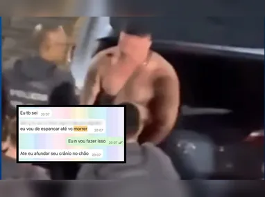 Imagem ilustrativa da imagem Mensagens mostram ameaças de PM que agrediu a namorada: "Vou te espancar"
