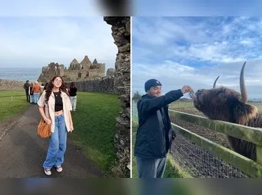 Alunos do Centro Educacional Sonho Meu no estúdio do Tribuna Online