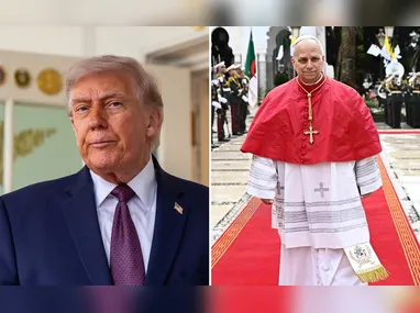Imagem ilustrativa da imagem Trump volta a provocar papa Leão 14 após críticas do pontífice à guerra