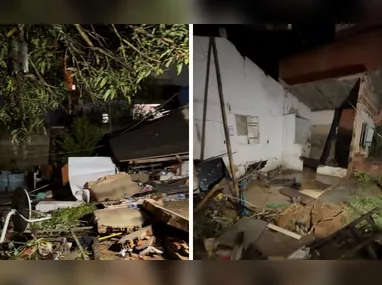 Equipes de resgate do Corpo de Bombeiros foram acionadas e estão no local realizando buscas aos desaparecidos