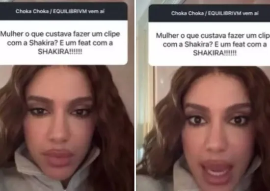 Imagem ilustrativa da imagem Anitta perde a paciência com seguidor após pergunta sobre clipe com Shakira