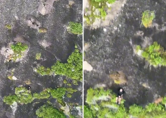 Imagem ilustrativa da imagem Homem cai e fica preso em pedra durante escalada no Monte Aghá, em Piúma