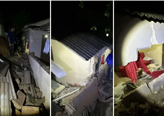 Imagem ilustrativa da imagem Muro desaba sobre casa e deixa morador ferido em Vargem Alta