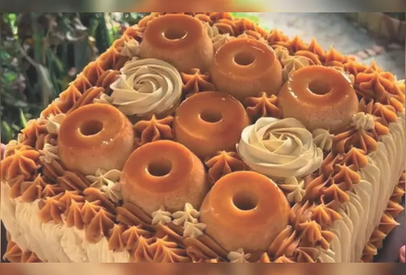 Imagem ilustrativa da imagem Aprenda a fazer o Bolo sabor pudim que viralizou nas redes